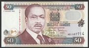 Kenia 50 shilling 1996 - AB - Daniel Arap Moi - stan bankowy UNC