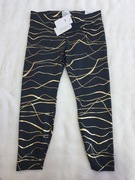 Spodnie sportowe getry leginsy czarno zlote Nike r 1x 1xl xl 42 nowe