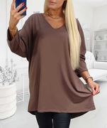 Lady plus size bawełna z laykrą