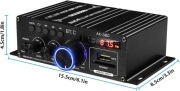 WZMACNIACZ HIFI AK380 BLUETOOTH STEREO 400W+400W MINI ODTWARZACZ