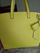 Torba shopper Creole żółta skóra naturalna 