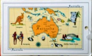 Australia. Serweta lniana, obrus, Tea Towel, obrusik