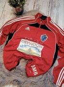 Czerwona vintage retro bluza sportowa tracksuit wiosenna adidas markowa