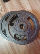 obciążenie żeliwne Hop-Sport 2 x 5 kg o średnicy 31mm