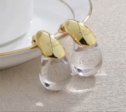 Kolczyki krople wody viralowe duże model Celine Paris