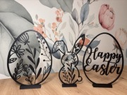 Wielkanocny zestaw dekoracyjny ozdoby wielkanocne – króliczek + jajeczka