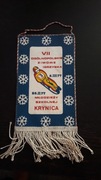 Proporczyk VII Ogólnopolskie Zimowe Igrzyska Młodzieży Szkolnej Krynica1977