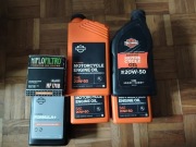 Harley-Davidson. Olej silnikowy + filtr, olej do skrzyni biegów.