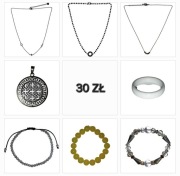 Zestaw biżuteria stal nierdzewna
