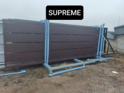 Brama przesuwna pełna 4m X 1,72m SUPREME, ocynk ogniowy+RAL 