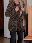 Parka zimowa/jesienna moro męska rozmiar S