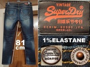 spodnie SUPERDRY VINTAGE SKINNY W34 L32 pas 87 88 89 - 90 91 92 - 93 j NOWE