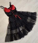 strój wampirzyca wampirka czarownica diablica halloween S M 763