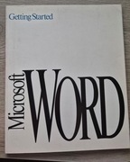 Podręcznik "Getting Started" Microsoft Word/ w. angielska 1991
