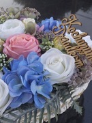 Stroiki na grób cmentarz, stroik w kształcie serca dla  babci i dziadka 