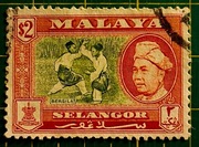Znaczek Malezja Malaya SELANGOR