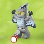 Lego Minifigurka 71048 col27-6 col454 Pterodactyl Costume Fan/Pterodaktyl