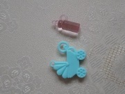 Miniaturka wózka dla lalek i butelki do mleka - ozdoby do domku dla lalek