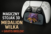 Stojak “Wiedźmin" z Medalionem Wilka 3D – PS5| Prezent dla gracza!!