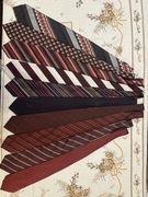 krawaty wzorkowane czerwone 