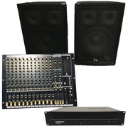 Zestaw DJ BEHRINGER MX2642, RELOOP DOMINANCE 2x 360W, kolumny VOICE KRAFT