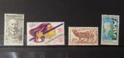 Czechosłowacja – 4 znaczki kasowane Olimpiada 1976, fauna, sztuka (64)