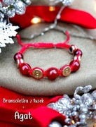 Własnoręcznie wykonana bransoletka militarna myśliwska z łusek. Handmade