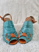 Sandały niebiesko pomarańczowe 37