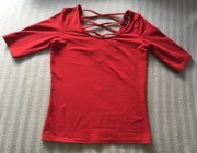 BLUZKA BERSHKA XS 34 CIEKAWY TYŁ