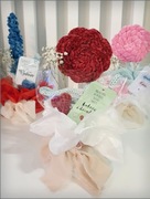 Kwiaty z wółczki Dzień babci dziadka handmade