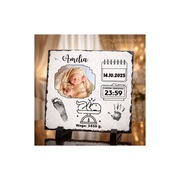 Foto granit z metryczką – wyjątkowa pamiątka urodzenia , narodzin dziecka