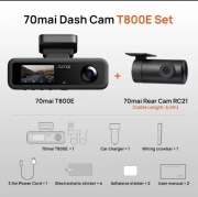 Kamera samochodowa 70mai 4K 3-kanałowa T800E  Dash Cam Auto dla TAXI