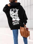 BLUZA DRESOWA OVERSIZE Z KAPTUREM MIKI MOUSE NOWOŚĆ 