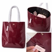 Torebka Victoria’s Secret shopper bordowa lakierowana | NOWA z metką