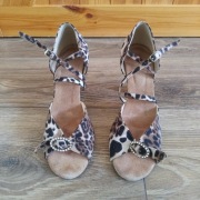 TANIO buty do tańca towarzyskiego w panterkę r. 38