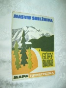 MASYW ŚNIEŻNIKA - GÓRY BABSKIE - MAPA TURYSTYCZNA - 1987
