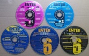 ENTER - 5 Płyt kultowego magazynu, LINUX RedHat, Komputery Retro.