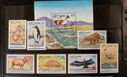 !!! WIETNAM  ZWIERZĘTA ŚWIATA... Kompletna Seria + Blok...CZYSTE**!!!