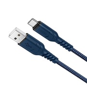 Kabel USB A do USB C Hoco QC 3A 1 m X59 niebieski