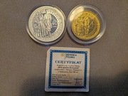 "40 Krajcarów Żywieckich" 2 monety - numizmatyka 