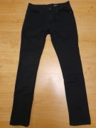 spodnie Authentic Denimwear, skinny, rozm. W32 L34, czarne + gratis !