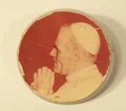 PRL  Solidarność Jan Paweł II Znaczek Przypinka z Początku Pontyfikatu