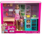 Barbie Siostry wspólne pieczenie Zestaw lalki i akcesoria kuchnia