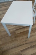 Stół sosnowy biały mat, 118x75cm, nowy