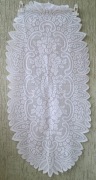 Bieżnik na stół biały owalny 50x108 cm