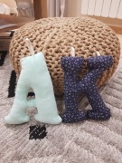 Materiałowe literki 