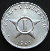 Kuba 1 centavo 1981 - stan 1/2