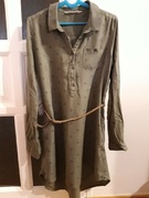 Oliwkowa szmizjerka. H&M rozm. 152 - 11-12  lat