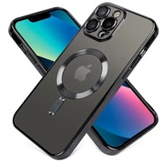 Etui IPhone 14 czarne przezroczyste