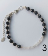 Bransoletka z diamentem Herkimer i turmalinem – harmonia czakr